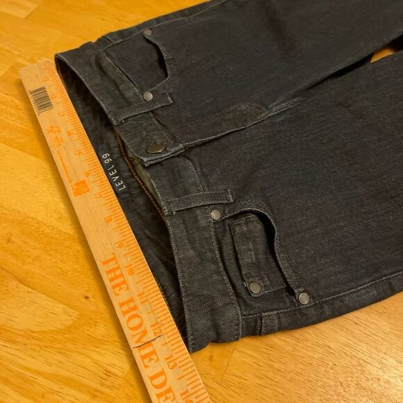 Anthropologie Level 99 womens flare jeans sz 26 mid rise dark wash soft stretch - Picture 9 of 12